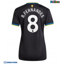 Camisa de Futebol Manchester United Bruno Fernandes #8 Equipamento Alternativo Mulheres 2025-26 Manga Curta